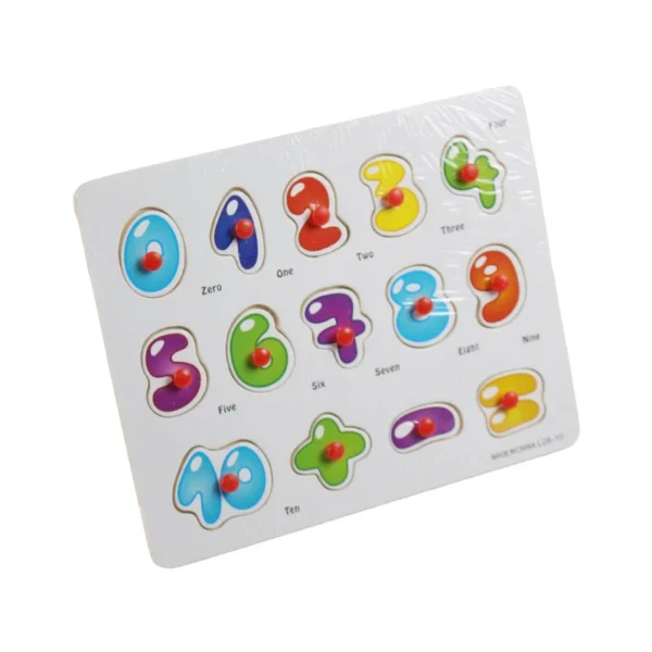 Peg Puzzle Board for Toddlers (9/6  Inch Size )