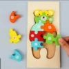 Montessori Wooden Jigsaw Puzzle 1 to 10 Number Size 8 inch