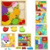 1 Piece 3D Wooden Brainteaser Puzzle Tray  (Size 6/6Inch )