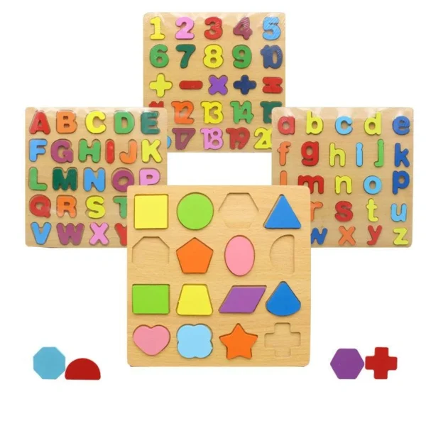 1-65_b2d2684a-283f-41ea-9f4f-639ec8eea573 Set of 4 3D Wooden Puzzle Boards Size (7.7/7.7Inch)