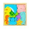 1 Piece 3D Wooden Brainteaser Puzzle Tray  (Size 6/6Inch )