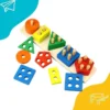 2 5 Column Wooden Geometric Shape Matching Toy