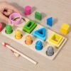 252859 Wooden Shape Sorter and Fishing Board