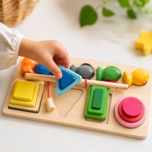 Wooden Shape Sorter and Fishing Board
