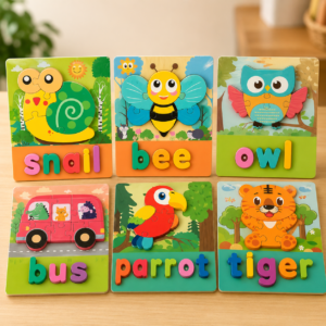 263916 Wooden Baby Puzzles with Spellings