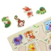 Peg Puzzle Board for Toddlers (9/6  Inch Size )