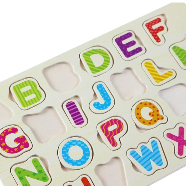 Capital & Small Alphabets Wooden Puzzle Board