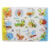 3 1 piece Wooden Animal Peg Puzzle Board Size A4 (11.5/8.5")