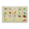 3_fcb5b123-f370-47e2-8d54-e43aa7aabd53 Animals Food Puzzle Game Wooden Tray (8 Inch)