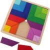 512p4dEj1eL._AC_SX679_ Tetris Puzzle Wooden Building Blocks Tangram (Square Shape)