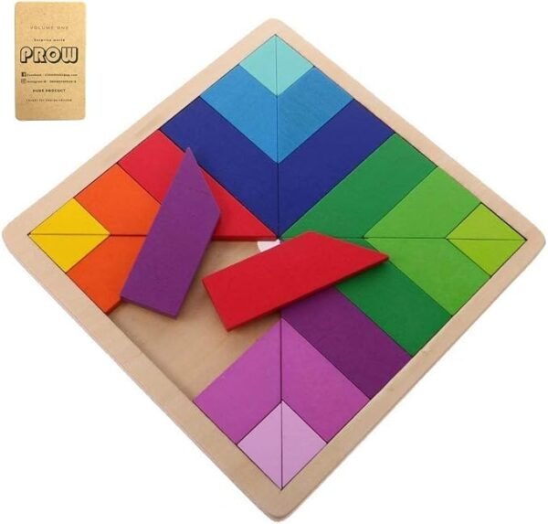 51OX0rJk45L._AC_SX679_ Tetris Puzzle Wooden Building Blocks Tangram (Square Shape)