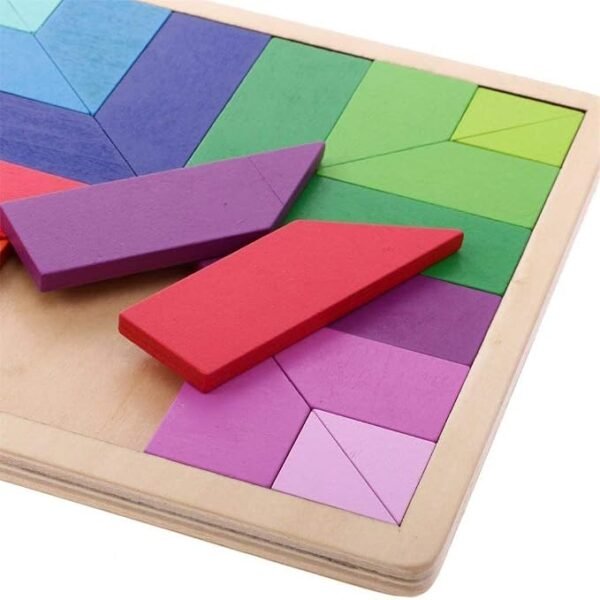 61w6zjoYONL._AC_SX679_ Tetris Puzzle Wooden Building Blocks Tangram (Square Shape)