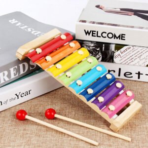 8NotesXylophoneBabyMusicalInstrument_da245866-e792-4563-8914-45feaf004a06_960x720 1 piece Wooden Rainbow Colourful Xylophonoe Size 10 Inch