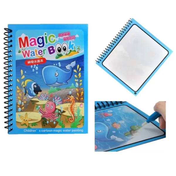 98fc2fd28a2fb3796f65fe0df883f7cb.jpg_720x720q80.jpg_ Reusable Magic Water Painting Book Children's handmade colorful water picture book kindergarten coloring graffiti