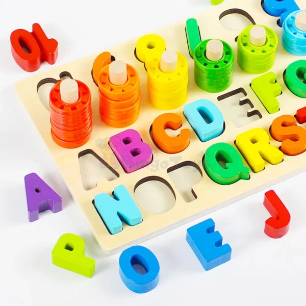 Alphanumeric-Pairing-Bingo-2 Alphanumeric Pairing Wooden Puzzle Board