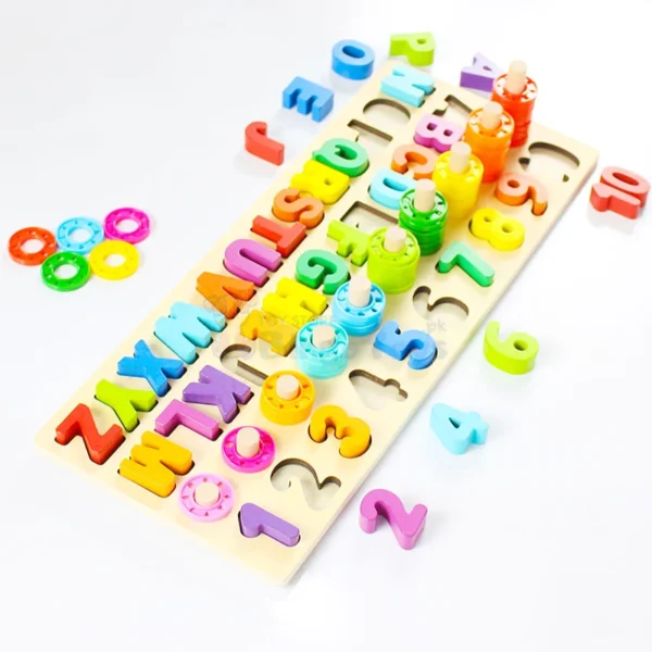 Alphanumeric-Pairing-Bingo-3 Alphanumeric Pairing Wooden Puzzle Board