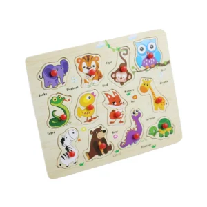 Peg Puzzle Board for Toddlers (9/6  Inch Size )