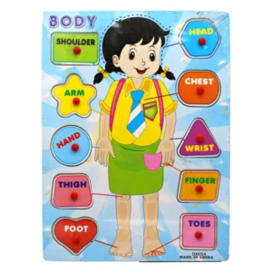 Body-Parts-Wooden-Peg-Puzzle-Board Body Parts Wooden Peg Puzzle Board