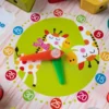 Earlylearningclock Wooden Seton Shape Color Sorting Clock