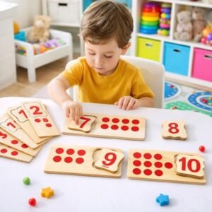 Kids Wooden Counting Activity Box