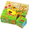 3D 6-sided Painting Puzzle Jigsaw Blocks 9pcs