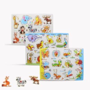 Web_02ef11cd-1097-4bd9-943c-290601b6d2fe 1 piece Wooden Animal Peg Puzzle Board Size A4 (11.5/8.5")