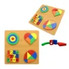 Jumbo Fractions Puzzle Board Size (12 Inch)