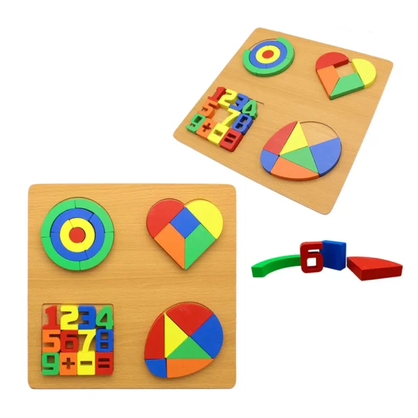 Jumbo Fractions Puzzle Board Size (12 Inch)