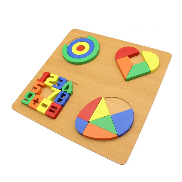 Jumbo Fractions Puzzle Board Size (12 Inch)