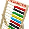 Wooden-Colorful-Beads-Abacus-SM-2 1 piece Wooden Colorful Beads Abacus with Stand Size(8.5 Inch)