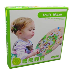 Wooden-Fruit-Maze-Toy-2 Wooden Fruit Maze size 9 Inch