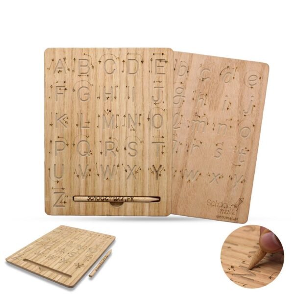 Wooden1 (1) Alphabets Practice Wooden Board