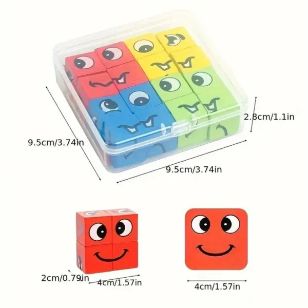 a8dc2f5ad2404360bde78a4ba7bee1cf~tplv-fhlh96nyum-crop-webp_800_800 Face Changing Expression Puzzle Matching Blocks Game Toy For Kids box size 9.5cm*9.5cm
