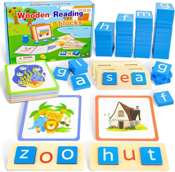 CVC Word Building Spelling Game (3 Letter Words)