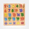 3D Numbers Guide Learning Wooden Board Size (12/12 Inch)