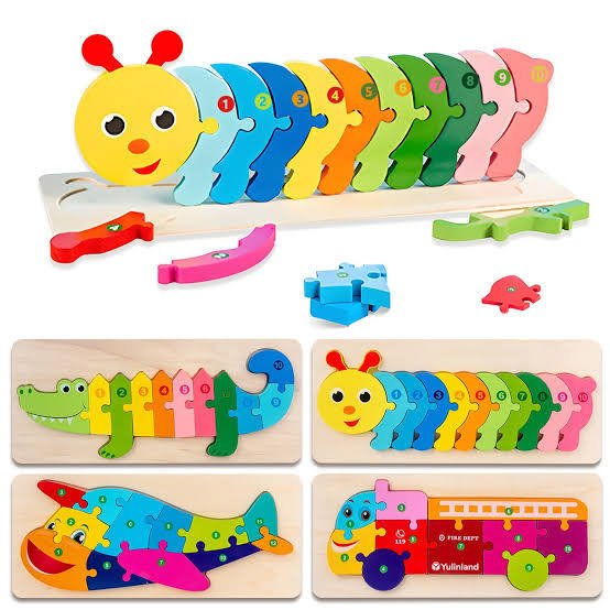 download (24) Wooden Puzzle Jigsaw Board (Size 11/5 Inch)