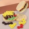 download (29) Wooden Hexagonal Shape Burger Puzzle Toy