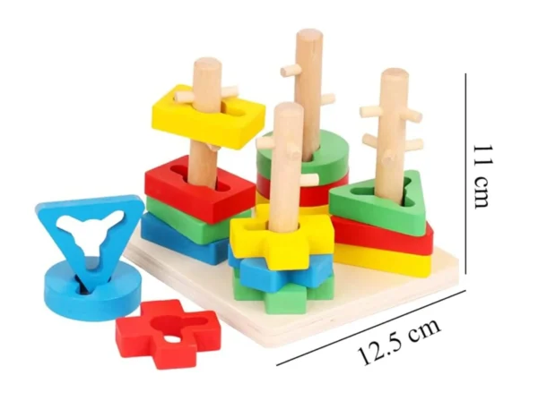 fgdfgfdg Wooden Four Column Tower