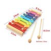 images (11) 1 piece Wooden Rainbow Colourful Xylophonoe Size 10 Inch