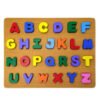 images (16) Capital 3D Alphabets Wooden Plate (A4 Size )