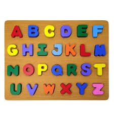 images (16) Capital 3D Alphabets Wooden Plate (A4 Size )