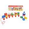 Wooden Train Set Column Train
