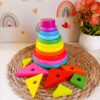 images (32) Hidden Circular Rainbow Tower Wooden Toy