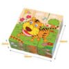 3D 6-sided Painting Puzzle Jigsaw Blocks 9pcs