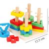 images (41) Wooden Shape Sorter Toy Four Column Set