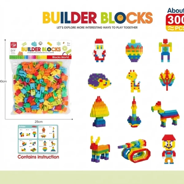 kids_blocks_at_low_price_at_bachunkiduniya 300 Pcs Builder Blocks Big Size Pack