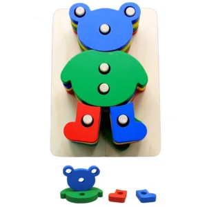 web_3 Wooden Animal Set Column