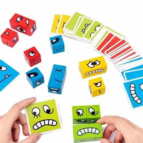 wooden-face-changing-magic-cube-game-500x500 Face Changing Expression Puzzle Matching Blocks Game Toy For Kids box size 9.5cm*9.5cm
