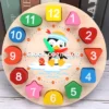 woodenclock5_1100x Wooden Cognitive Color and Shape Sorting Clock Number Lacing