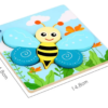 3D Wooden Puzzles Cute Animal Series Portable Intelligence Puzzle